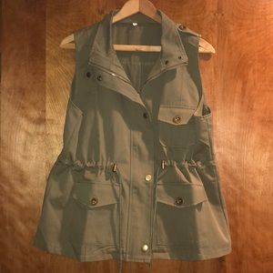 Olive Green Vest NWOT